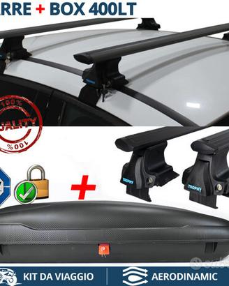 BOX Tetto 400Lt + BARRE per Range Rover Evoque