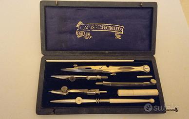 Compasso d’epoca in astuccio originale fine ’800