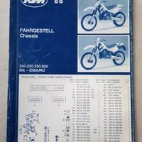 KTM 240-250-350-500 MX-Enduro 1988 catal. ricambi