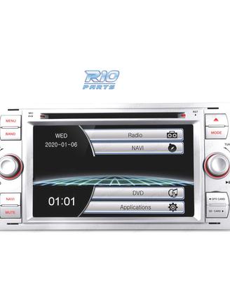 NAVIGATORE RADIO 7" PER FORD QUADRATA COLORE ARGE