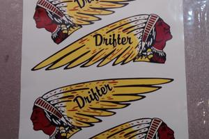 Decalcomania Adesivi Kawasaki Drifter-Indian