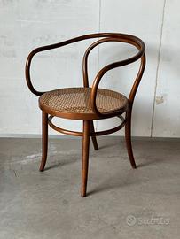 Sedia vintage stile Thonet, tinta noce