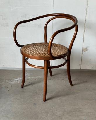 Sedia vintage stile Thonet, tinta noce