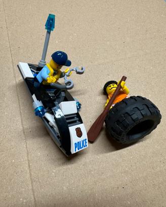 Lego motoscafo polizia fuga sul fiume