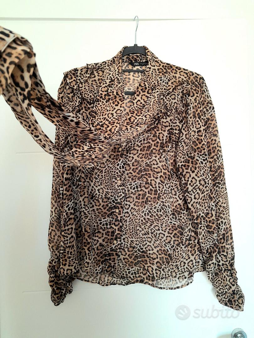 Camicia leopardata zara shop