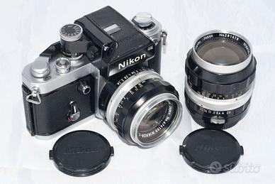 Nikon F2 Photomic DP-1 cromata + 50/1.4 + 105/2.5