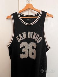 Canotta Basketball Vintage Terranova Nera