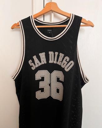 Canotta Basketball Vintage Terranova Nera