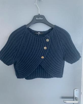 Elisabetta franchi, cardigan corto in lana T 42