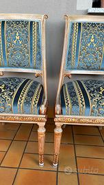 Coppia sedie elegante stile impero vitage