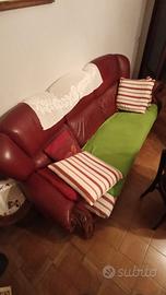 Divano in pelle 3 posti – Stile vintage