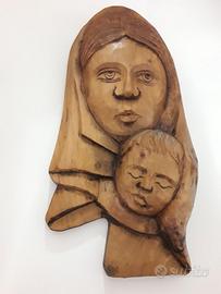 Madonna con il bambino in legno