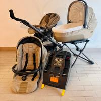 Trio Peg Perego + base isofix auto + bassinet