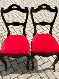 2 sedie antiche Luigi Filippo- progetto restauro