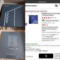 Samsung Z fold 7 512gb “nuovo-sigillato” + ꜱᴄᴀᴍʙɪᴏ