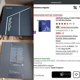 Samsung Z fold 7 512gb “nuovo-sigillato” + ꜱᴄᴀᴍʙɪᴏ