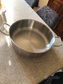 Casseruola acciaio 18/10 due manici PIAZZA