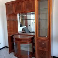 Mobile da soggiorno in radica di noce