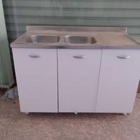  Mobile cucina con lavello – 3 ante – Doppia vasca