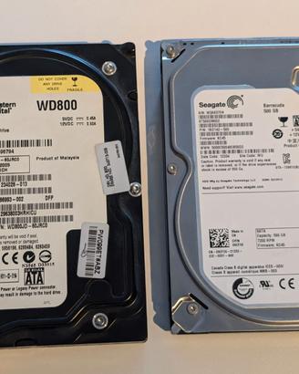 HDD 3,5 SATA 80GB / 500GB