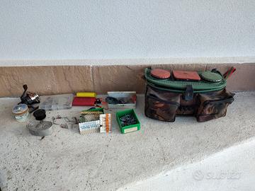 attrezzatura da pesca vintage