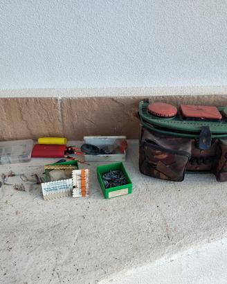 attrezzatura da pesca vintage