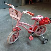 Bici Hello Kitty con rotelle