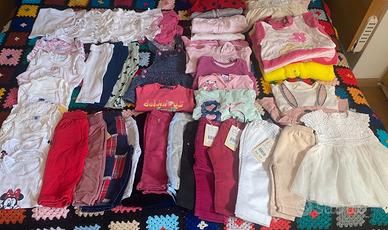 MAXI lotto bimba 51 pezzi 3-12 mesi