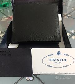 Portafoglio Prada pelle originale uomo Abbigliamento e Accessori