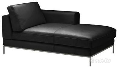 Chaise longue Ikea Arild nero pelle design