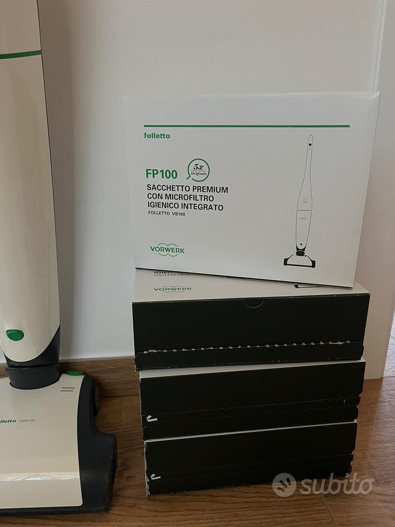 Sacchetti Vorwerk Sacchetti Per Aspirapolvere Vorwerk Folletto FP100/VB100 - 5 Pezzi In Microvlies 5 Strati Ricambi Sacchetti Vorwerk Batteria - Foto 2