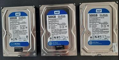 HD WD Western Digital Blue 500 GB - 3 PEZZI