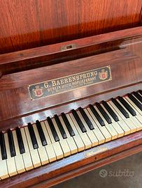 Pianoforte a muro d'epoca marca Baerensprung