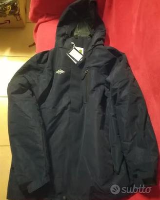 Parka con Cappuccio Blu Scuro L