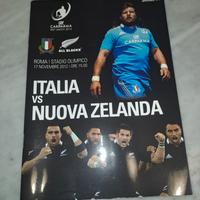 Programma ufficiale rugby Italia - Nuova Zelanda