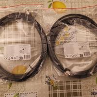 2 cavi coassiali 50Ω  per antenne 4g/5g da 5mt, HF