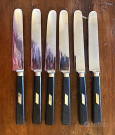 Set 8 Coltelli Antichi Ebano Douvenet 25+30cm