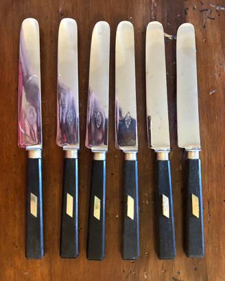 Set 8 Coltelli Antichi Ebano Douvenet 25+30cm