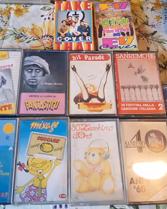 Lotto 15 Musicassette Originali Anni 80/90