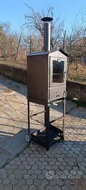 FORNO A LEGNA DA ESTERNO NERO