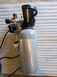 Sistema CO2 ricaricabile 1000 grammi completo 
