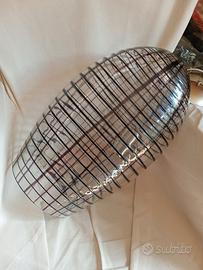 Lampadario di pregio in vetro trasparente