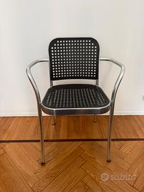 4 sedie De Padova, modello Silver