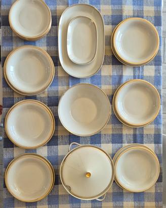 Servizio Piatti Vintage Porcellana - 22 Pezzi -