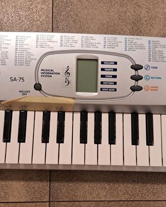 Tastiera Pianola Casio SA-75 con borsa imbottita