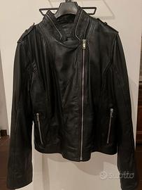 Giacca donna in pelle chiodo  tg. 48 Combipel