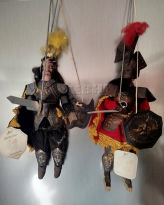 2 Marionette Pupi Teatro Siciliano 
