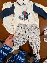 Lotto neonato primaverile 13pezzi 0-3mesi