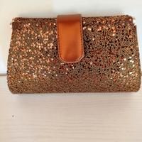 Pochette marrone dorato 