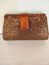 Pochette marrone dorato 
